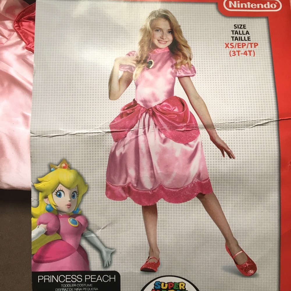 Princess Peach toddler costume size 3t-4t
